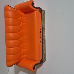 Orange Sofa Friends Couch Bank  Like New .Made Of Plastic .